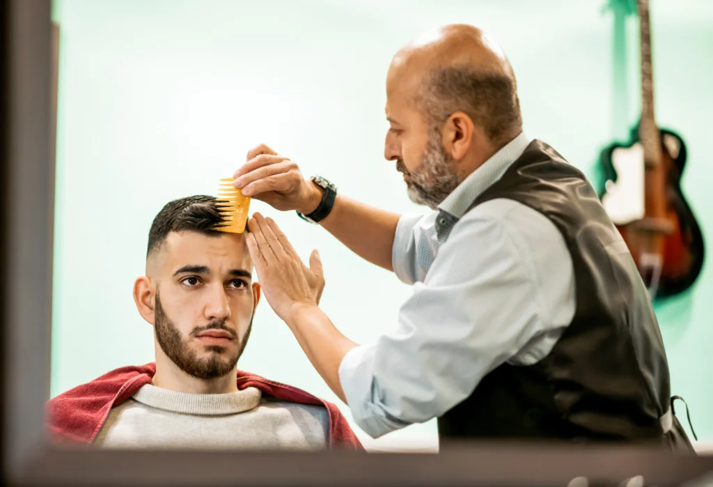 Men's Haircut services.